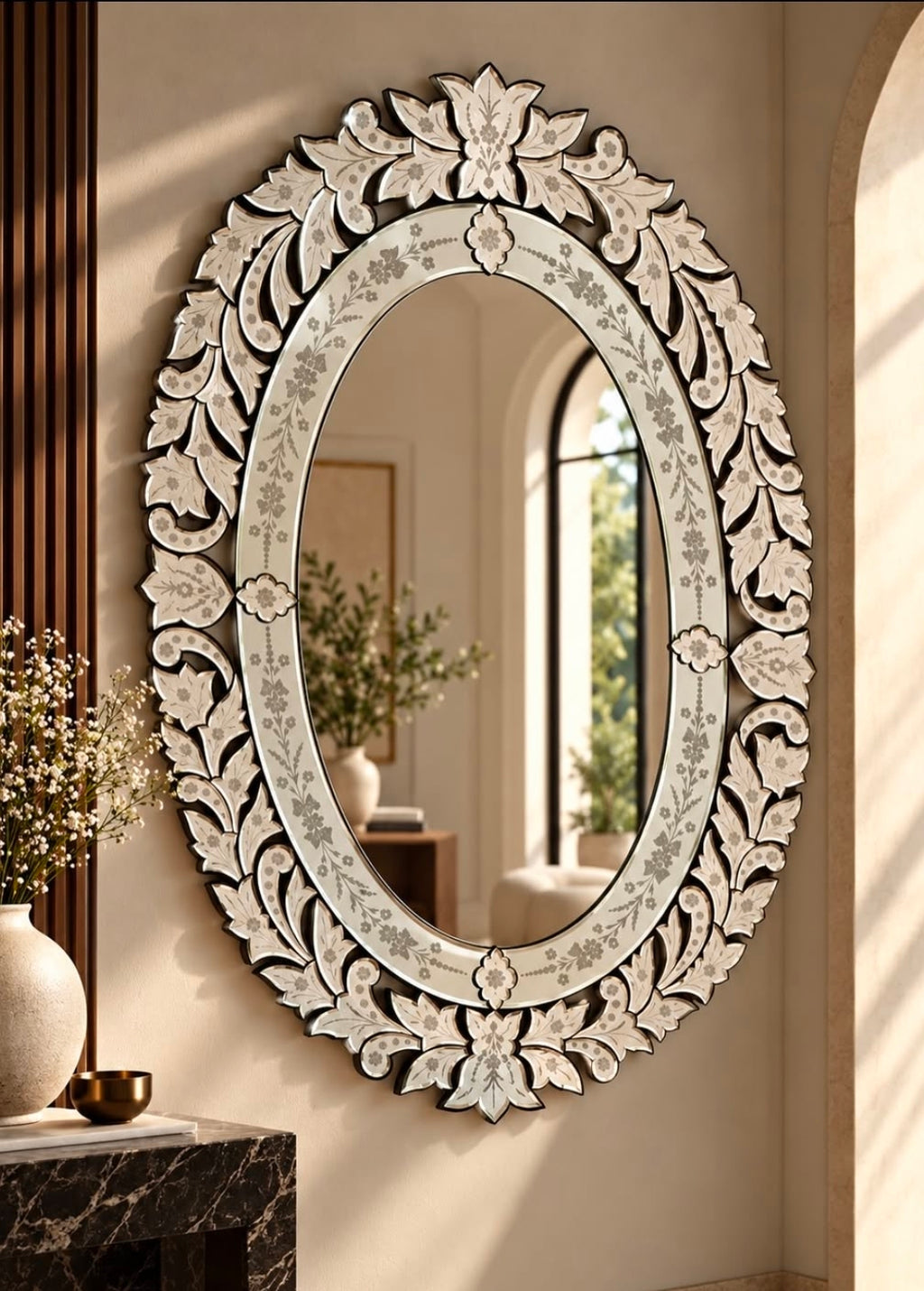 The Grand Venetian Oval Mirror