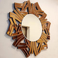 Interlocking Ribbon Sunburst Mirror