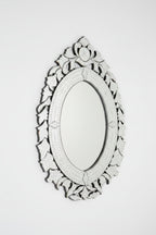 Ornate Vintage Oval Venetian Mirror