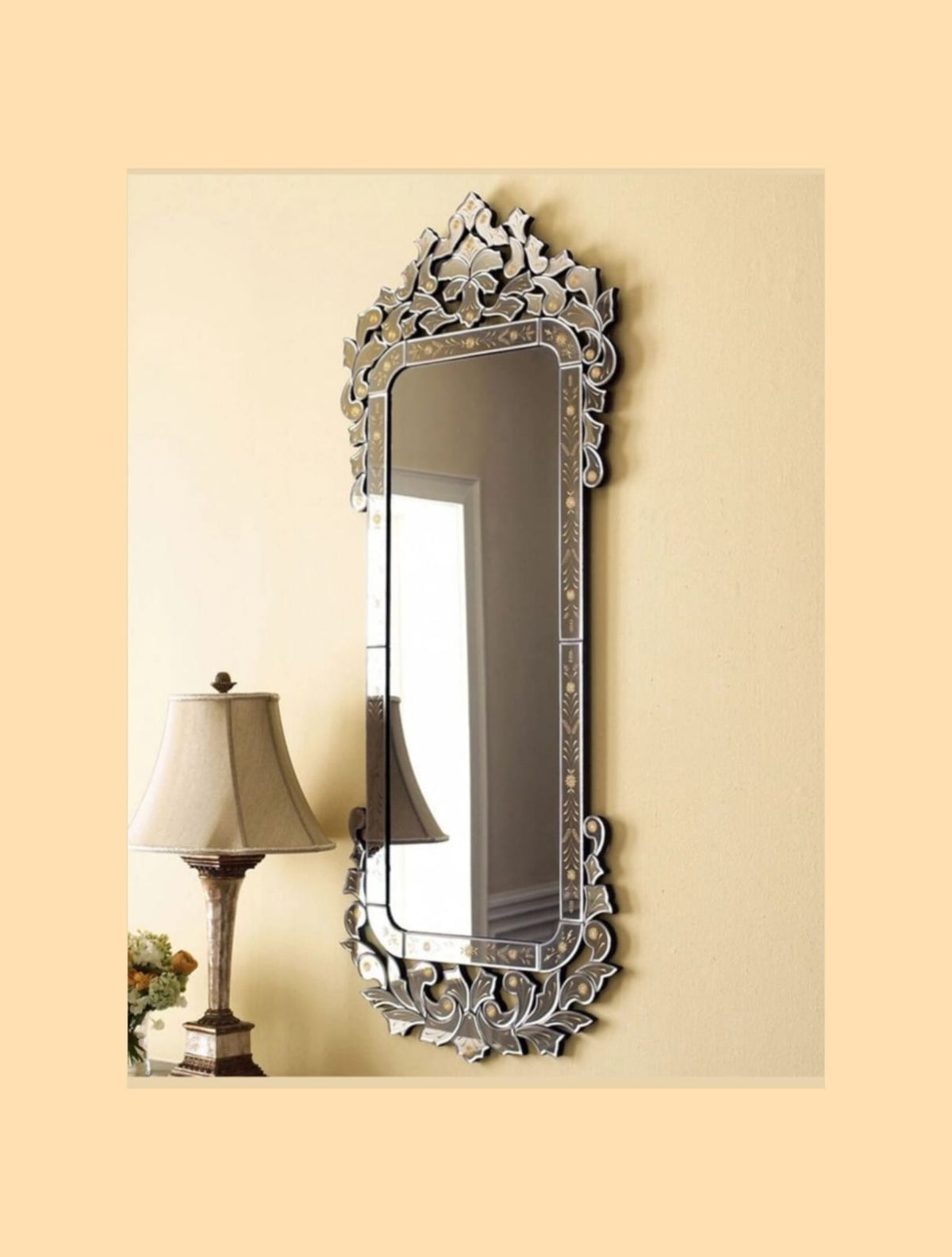 Elegant Ornate Venetian Wall Mirror