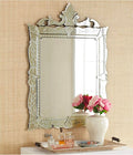 Ornate Venetian Hand-Etched Beveled Wall Mirror