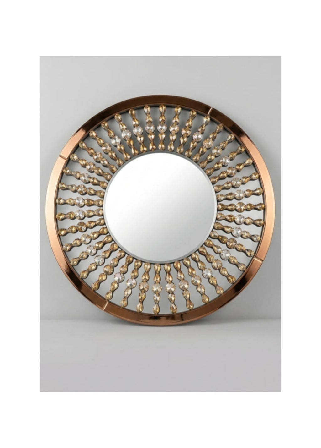 Aura Crystal Sunburst Mirror