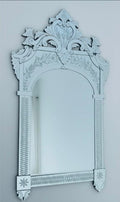 The Serenissima Sovereign Hand-Etched Venetian Glass Mirror