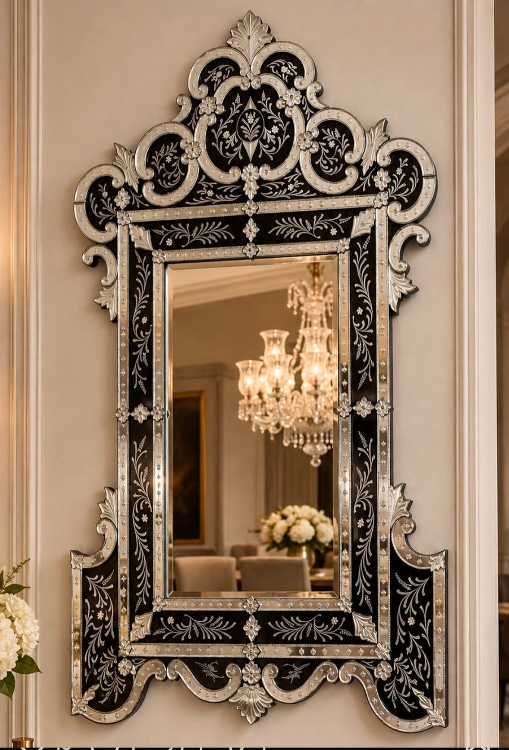The Botanical Elegance Venetian Mirror