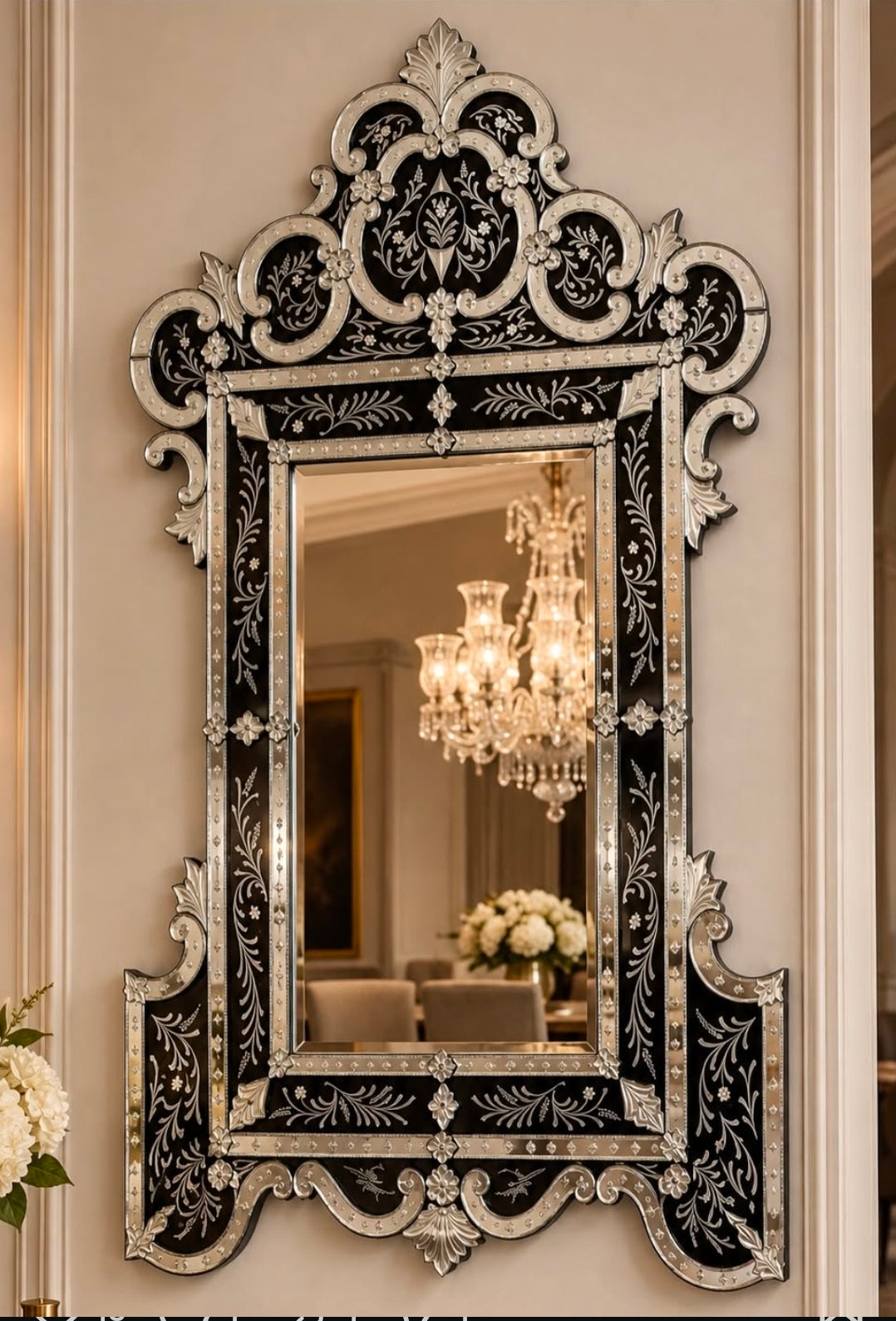 The Botanical Elegance Venetian Mirror