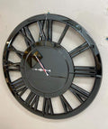 Sleek Smoked-Glass Wall Clock