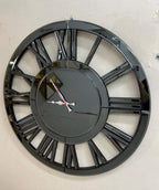 Sleek Smoked-Glass Wall Clock