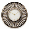 Crystal Radiance Mirror Wall Clock