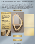 Aethern Precision Aluminium Irregular LED Mirror