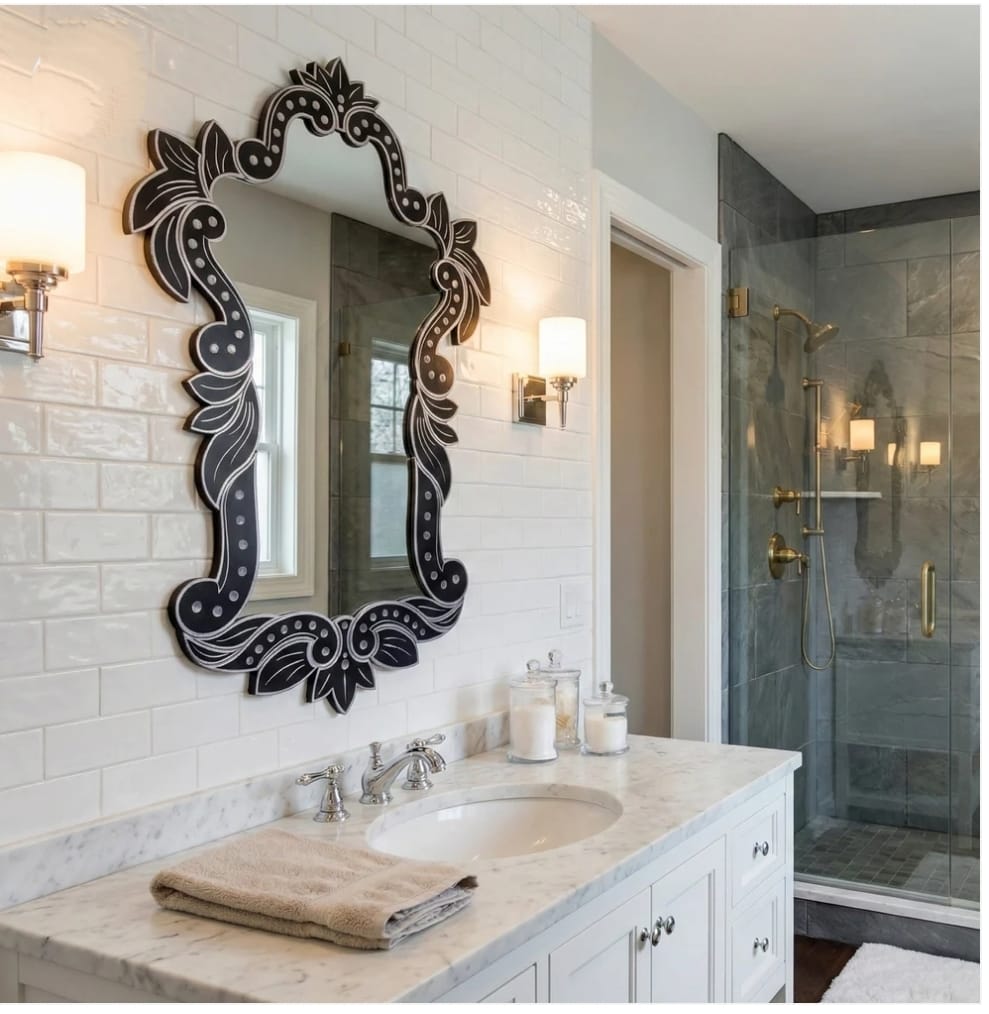 Elegant Transitional Bathroom Design