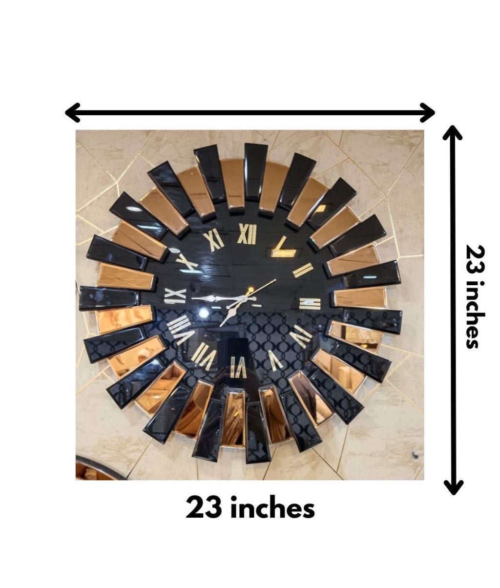 Imperial Roman Numeral Mirror Clock