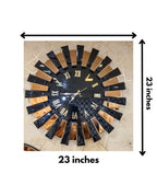 Imperial Roman Numeral Mirror Clock