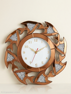 Oceanic Elegance Mirror Wall Clock