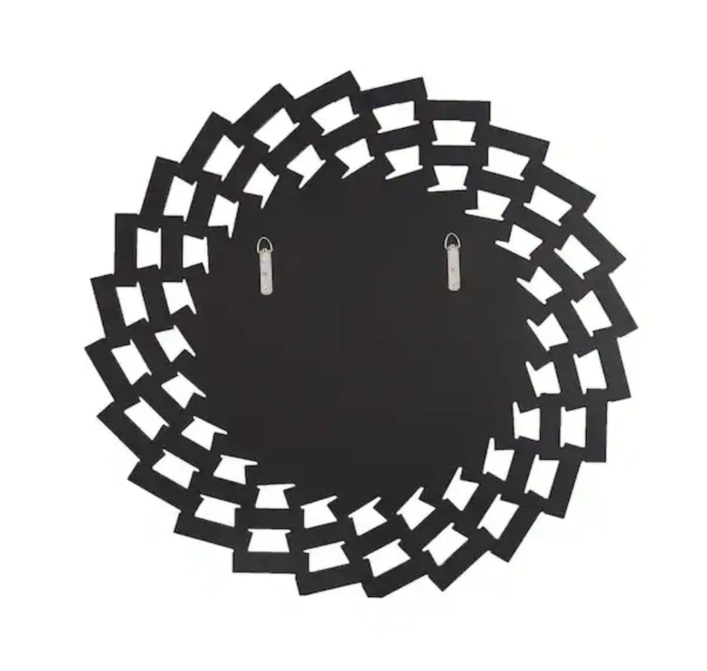 Geometric Mosaic Sunburst Wall Mirror