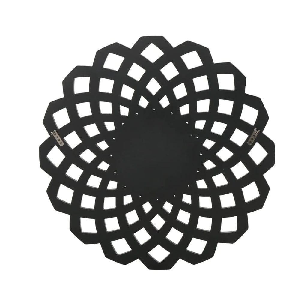 Swirling Interlocking Geometric Accent Mirror