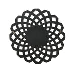 Swirling Interlocking Geometric Accent Mirror