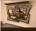 Crushed Diamond Geometric Mirror