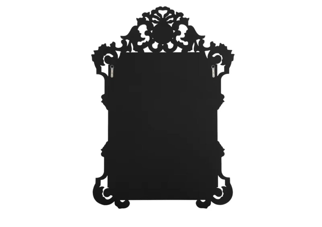 Ornate Floral Etched Wall Mirror