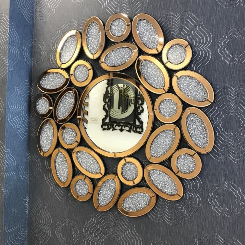 Crystal Flower Mirror