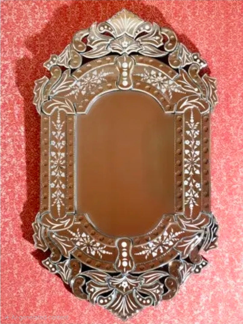Vintage Opulence Crown Mirror