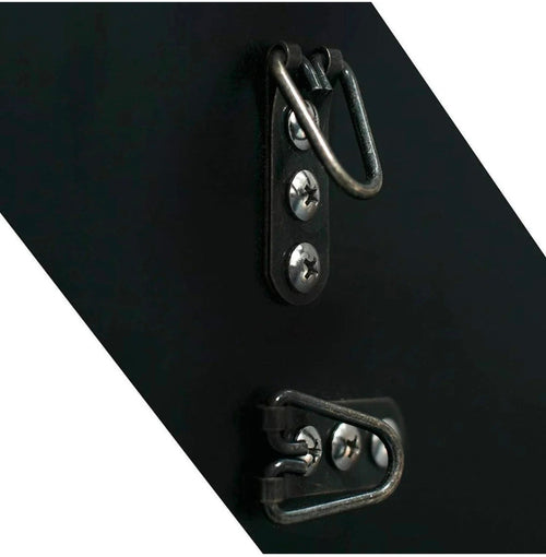 Black and gold resin clock