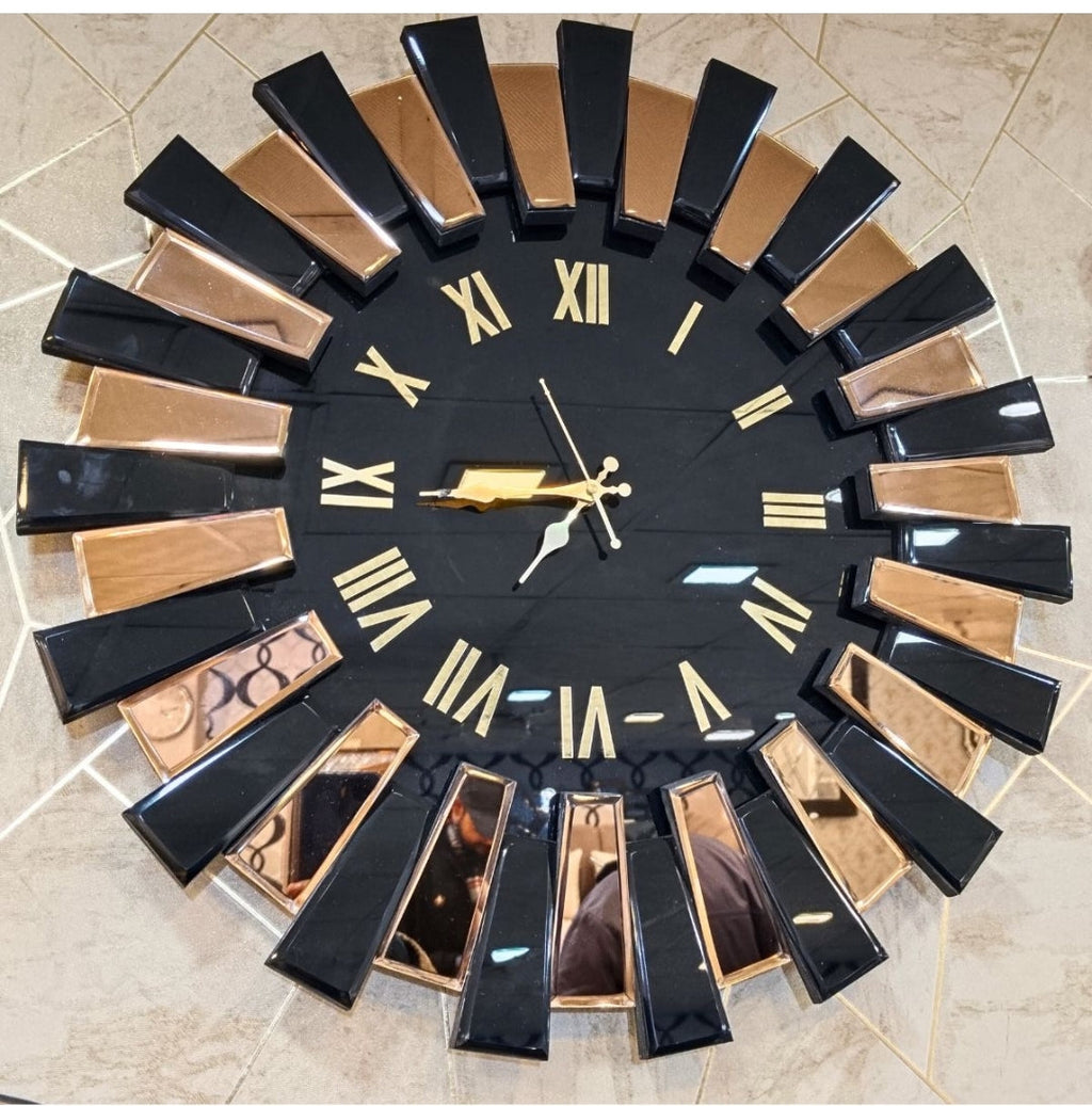 Imperial Roman Numeral Mirror Clock