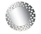 Art Deco Round Brick Mirror